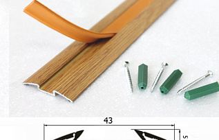 Порог алюминиевый 1,8 м, RGA2, 01-7