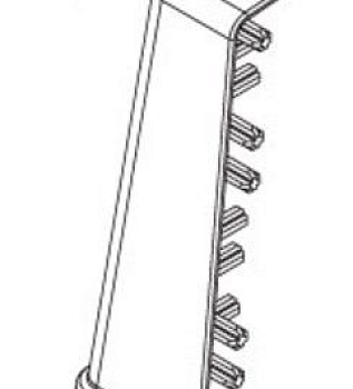 Угол наружный 215 Дуб снежный 85мм