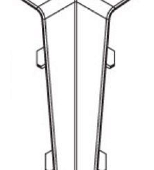 Угол внутренний 001-G Белый глянцевый 70мм.