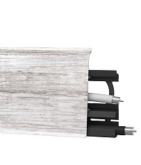 Плинтус со съемной панелью Дуб Филадельфия 70мм (131)